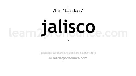 jalisco pronunciation